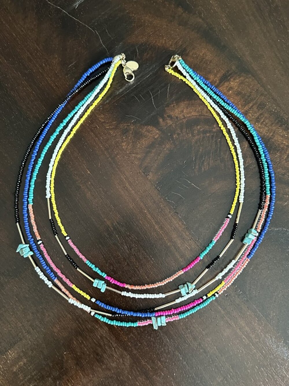 EXPRESS Multi Strand Seed Bead Collar Necklace NWOT